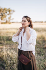 The Mini Saddle Bag in Caramel - Saddler & Co - Saddler & Co | Australian Made Leather Goods