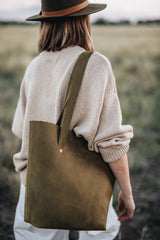 The Flora Tote in Moss - Saddler & Co - Saddler & Co | Australian Made Leather Goods