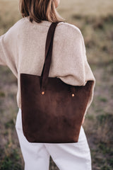 The Flora Tote in Truffle - Saddler & Co - Saddler & Co | Australian Made Leather Goods