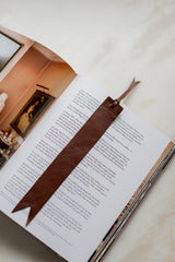 Leather Bookmark in Caramel - Saddler & Co - Saddler & Co | Australian Made Leather Goods