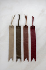 Leather Bookmark in Bramble - Saddler & Co - Saddler & Co | Australian Made Leather Goods