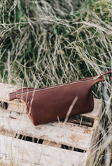 Leather Toiletry Bag in Caramel - Saddler & Co - Saddler & Co | Australian Made Leather Goods