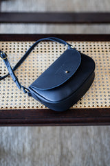 The Mini Saddle Bag in Atlantic Navy