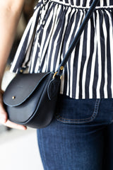 The Mini Saddle Bag in Atlantic Navy