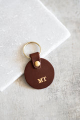 NEW Gold Embossed Round Keyring | Special Edition - Saddler & Co - Saddler & Co | Australian Made Leather Goods