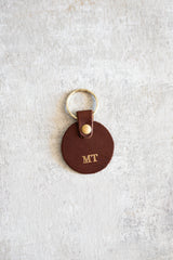 NEW Gold Embossed Round Keyring | Special Edition - Saddler & Co - Saddler & Co | Australian Made Leather Goods
