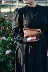 The Daily Clutch in Caramel - Saddler & Co - Saddler & Co | Australian Made Leather Goods