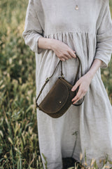 The Mini Saddle Bag in Moss | Special Edition - Saddler & Co - Saddler & Co | Australian Made Leather Goods