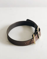 Dog & Pup Collar in Dark Brown - Saddler & Co - Saddler & Co | Australian Made Leather Goods