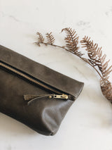 The Classic Clutch in Olive - Saddler & Co - Saddler & Co | Australian Made Leather Goods