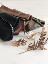 The Classic Clutch in Black - Saddler & Co - Saddler & Co | Australian Made Leather Goods