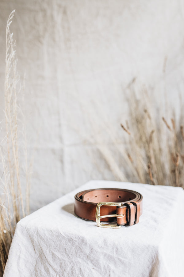 The Dress Belt in Tan - Saddler & Co - Saddler & Co | Australian Made Leather Goods