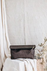 The Classic Clutch in Cocoa - Saddler & Co - Saddler & Co | Australian Made Leather Goods