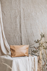 The Daily Clutch in 'Barley' - Saddler & Co - Saddler & Co | Australian Made Leather Goods