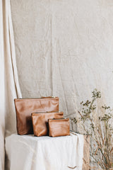 The Classic Clutch in Tan - Saddler & Co - Saddler & Co | Australian Made Leather Goods