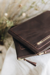 The Laptop Case in Cocoa - Regular size - Saddler & Co - Saddler & Co | Australian Made Leather Goods