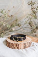 Dog & Pup Collar in Dark Brown - Saddler & Co - Saddler & Co | Australian Made Leather Goods