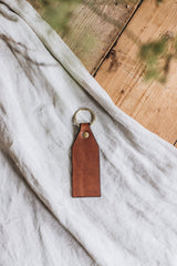 Heirloom Leather Keyring - Minimal - Saddler & Co - Saddler & Co | Australian Made Leather Goods