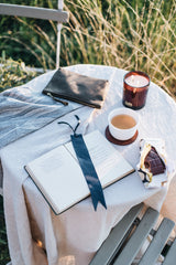 Navy Leather Bookmark - Saddler & Co - Saddler & Co | Australian Made Leather Goods