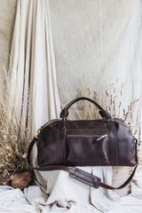 The Weekender Travel Bag in Cocoa (Dark Brown) - Saddler & Co - Saddler & Co | Australian Made Leather Goods
