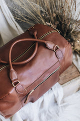 The Weekender Travel Bag in Caramel - Saddler & Co - Saddler & Co | Australian Made Leather Goods