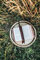 Caramel Leather Bookmark - Saddler & Co - Saddler & Co | Australian Made Leather Goods