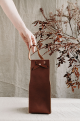Leather Wine Bag in Caramel - Saddler & Co - Saddler & Co | Australian Made Leather Goods