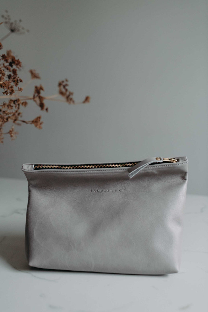 The Classic Clutch in Mist - Saddler & Co - Saddler & Co | Australian Made Leather Goods