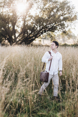 NEW The Saddler's Briefcase | Caramel Leather - Saddler & Co - Saddler & Co | Australian Made Leather Goods