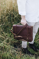 NEW The Saddler's Briefcase | Caramel Leather - Saddler & Co - Saddler & Co | Australian Made Leather Goods