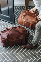 The Weekender Travel Bag in Caramel - Saddler & Co - Saddler & Co | Australian Made Leather Goods