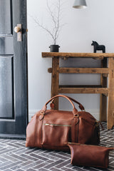 The Weekender Travel Bag in Caramel - Saddler & Co - Saddler & Co | Australian Made Leather Goods