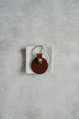 Classic Round Keyring - Caramel - Saddler & Co - Saddler & Co | Australian Made Leather Goods