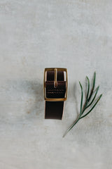 Casual Belt in Dark Brown - Saddler & Co - Saddler & Co | Australian Made Leather Goods