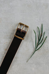 Casual Belt in Dark Brown - Saddler & Co - Saddler & Co | Australian Made Leather Goods