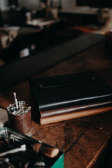 Leather Work Folio - Cocoa - Saddler & Co - Saddler & Co | Australian Made Leather Goods