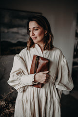 The Classic Clutch in Caramel - Saddler & Co - Saddler & Co | Australian Made Leather Goods