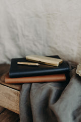 A5 Leather Journal in Atlantic Navy - Special Edition - Saddler & Co | Australian Made Leather Goods