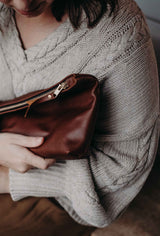 The Classic Clutch in Caramel - Saddler & Co - Saddler & Co | Australian Made Leather Goods