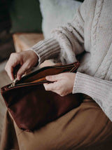 The Classic Clutch in Caramel - Saddler & Co - Saddler & Co | Australian Made Leather Goods