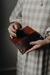 NEW | Glasses Case in Cocoa - Saddler & Co - Saddler & Co | Australian Made Leather Goods