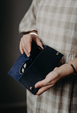 NEW | Glasses Case in Atlantic - Saddler & Co - Saddler & Co | Australian Made Leather Goods