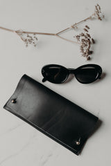 NEW | Glasses Case in Black - Saddler & Co - Saddler & Co | Australian Made Leather Goods