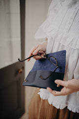 NEW | Glasses Case in Atlantic - Saddler & Co - Saddler & Co | Australian Made Leather Goods