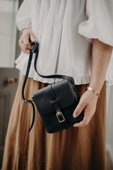 The Petite Satchel in Black - Saddler & Co - Saddler & Co | Australian Made Leather Goods