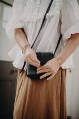 The Petite Satchel in Black - Saddler & Co - Saddler & Co | Australian Made Leather Goods