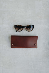 NEW | Glasses Case in Caramel - Saddler & Co - Saddler & Co | Australian Made Leather Goods