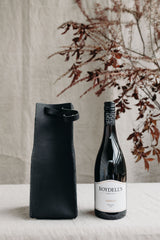 Leather Wine Bag in Black - Saddler & Co - Saddler & Co | Australian Made Leather Goods
