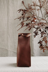 Leather Wine Bag in Caramel - Saddler & Co - Saddler & Co | Australian Made Leather Goods