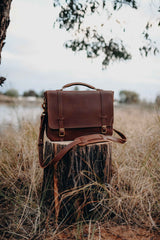 NEW The Saddler's Briefcase | Caramel Leather - Saddler & Co - Saddler & Co | Australian Made Leather Goods